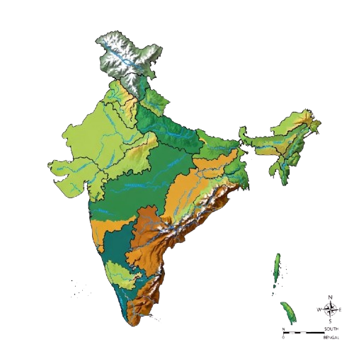 India Map Showing NGO Impact Areas